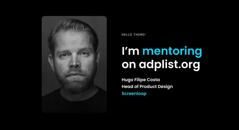 Hugo Filipe Costa — ADPList mentor profile
